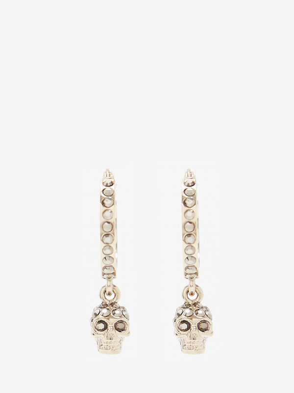 ALEXANDER MCQUEEN - Skull Mini Creole Hoop Earrings - Item 550503J160K7286